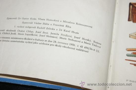 Libros de segunda mano: Pocetnice, antiguo libro escolar de Praga de 1956 - Foto 3
