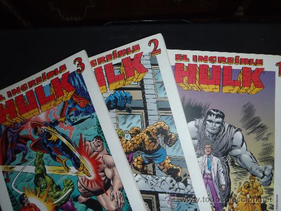 Second hand books: GRANDES HEROES DEL COMIC BIBLIOTECA EL MUNDO EL INCREIBLE HULK 1 2 3