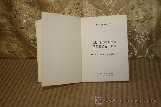 Libros de segunda mano: 2541- EL SISTEMA FERRATER. FERRAN GIRONES. EDIT. DALMAU. 1967. - Foto 2