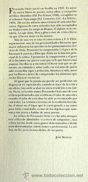 Libros de segunda mano: CONTRALUZ DE LA LIRICA - FERNANDO ORTIZ - Foto 2