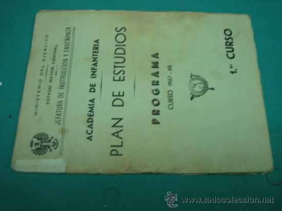 Libros de segunda mano: Ejercito Espa&ntilde;ol. Plan de estudios 1967/68 - Foto 2