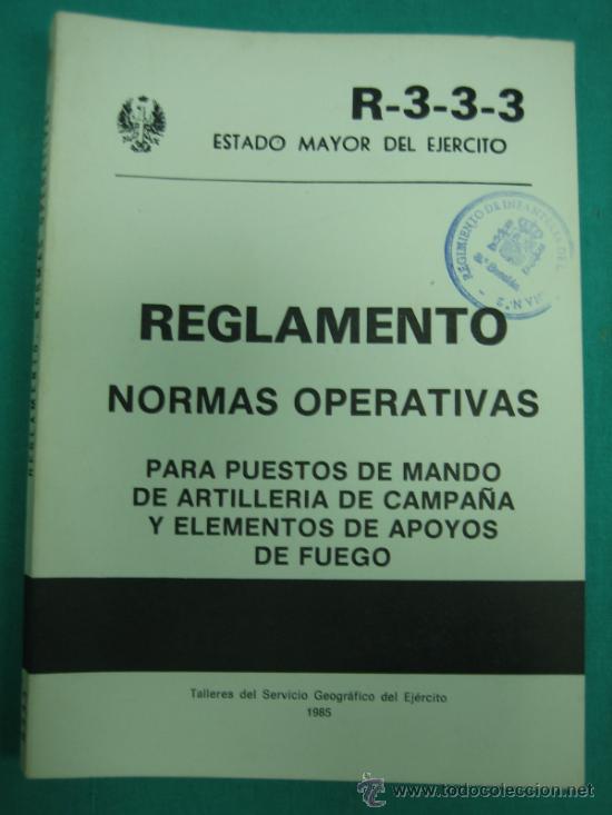Libros de segunda mano: Ejercito Espa&ntilde;ol. Reglamento. Normas operativas 1985 - Foto 1