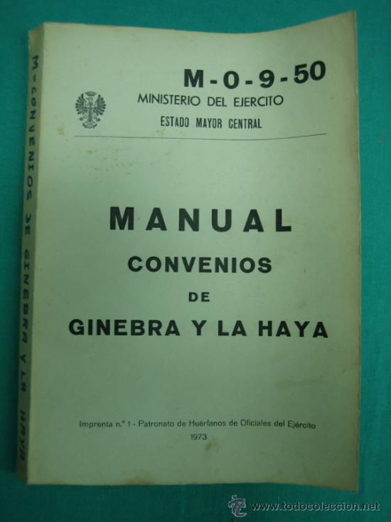 Libros de segunda mano: Ejercito Espa&ntilde;ol. Manual. Comvenios de Ginebra y La Haya 1973 - Foto 1