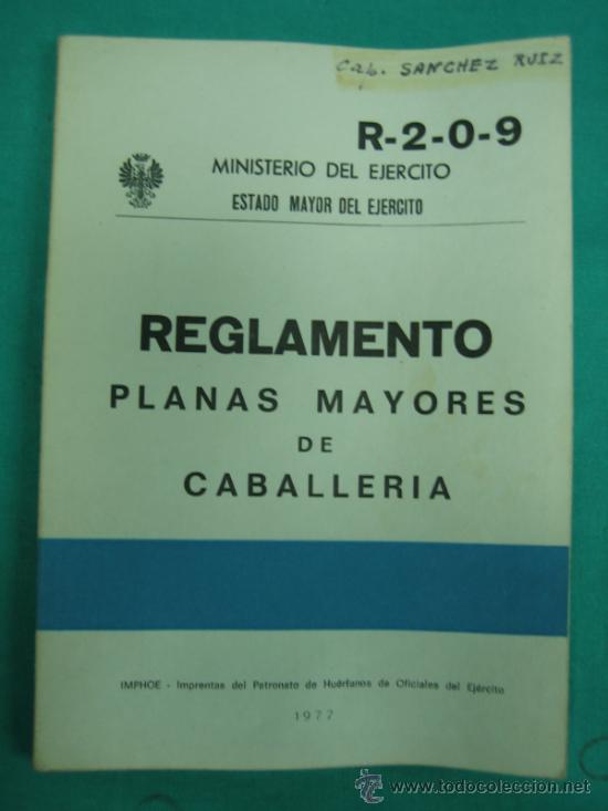 Libros de segunda mano: Ejercito Espa&ntilde;ol. Reglamento. Planas mayores de Caballeria - Foto 1