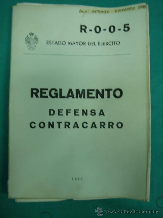 Libros de segunda mano: Ejercito Espa&ntilde;ol. Reglamento. Defensa contrcarros 1976 - Foto 1