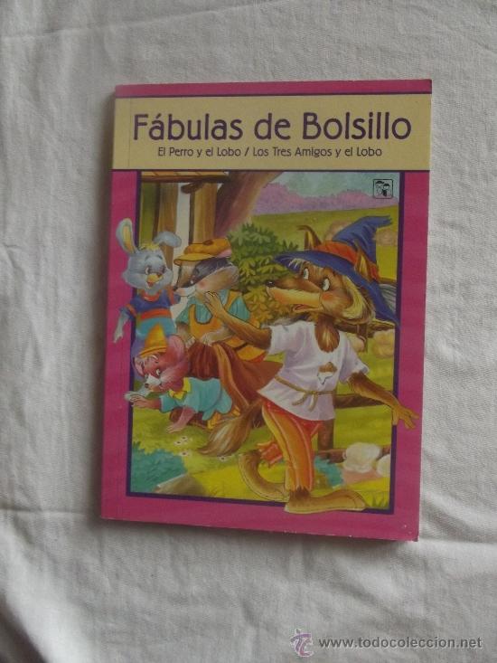 Libros de segunda mano: FABULAS DE BOLSILLO  - EL PERRO Y EL LOBO / LOS TRES AMIGOS Y EL LOBO - Foto 1