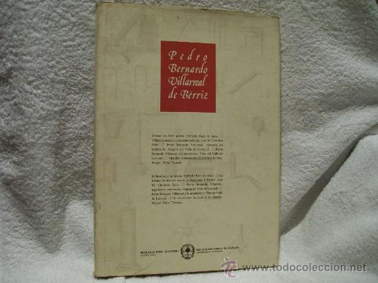 Libros de segunda mano: Pedro Bernardo Villarreal de B&eacute;rriz. Ed. D. F. B. ( Vg ) - Foto 1