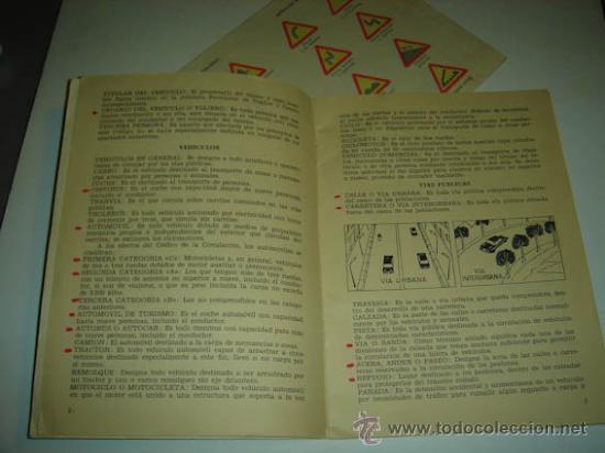 Libros de segunda mano: Manual de Auto-Escuela Sans, Reus 1966. - Foto 2