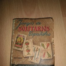 Libros de segunda mano: JUEGOS DE SOLITARIOS ESPAÑOLES EDITORES HERACLIO FOURNIER VITORIA 1952