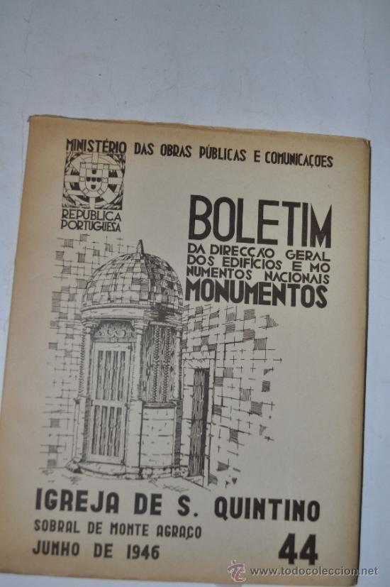 Libros de segunda mano: Boletim de Direc&ccedil;ao-Geral dos Edif&iacute;cios e Monumentos Nacionais. Monumentos. N&ordm; 44. RM61327 - Foto 1