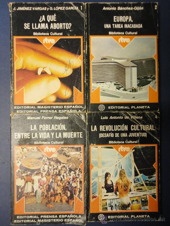 Libros de segunda mano: 4 LIBROS DE BIBLIOTECA CULTURAL RTVE - Foto 1