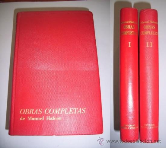 Libros de segunda mano: HALC&Oacute;N, Manuel. Obras completas - Foto 1