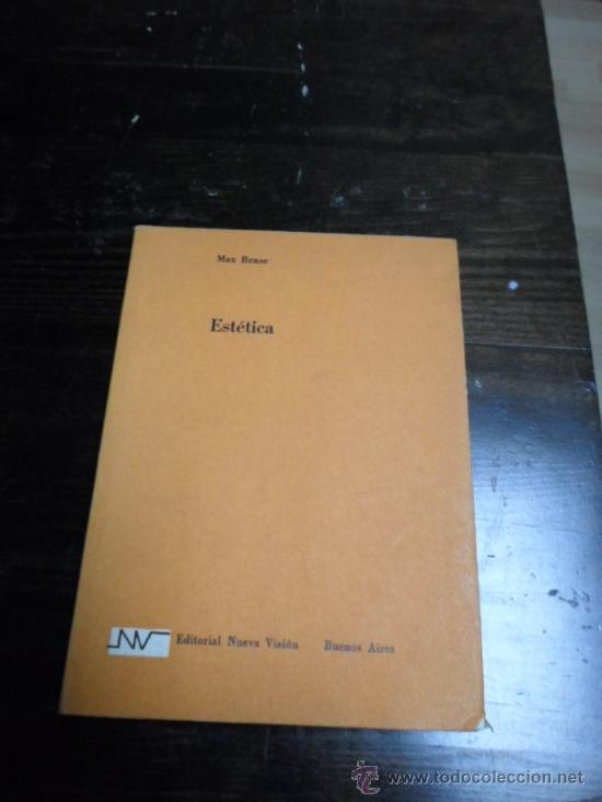 Libros de segunda mano: Max Bense. Estetica, Ed. Nueva Vision, 1954 - Foto 1