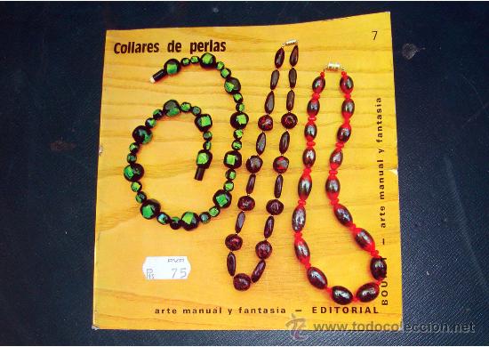 Second hand books: Arte manual y fantasia-libreto de 1973 collares de perlas- n&ordm; 7 de la serie