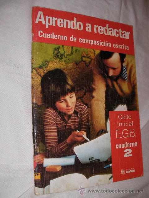 Libros de segunda mano: APRENDO A REDACTAR - ANTIGUO CUADERNO DE COMPOSICION ESCRITA - Foto 1