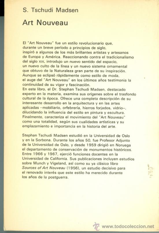 Libros de segunda mano: ART NOUVEAU - S. TSCHUDI MADSEN - Foto 2