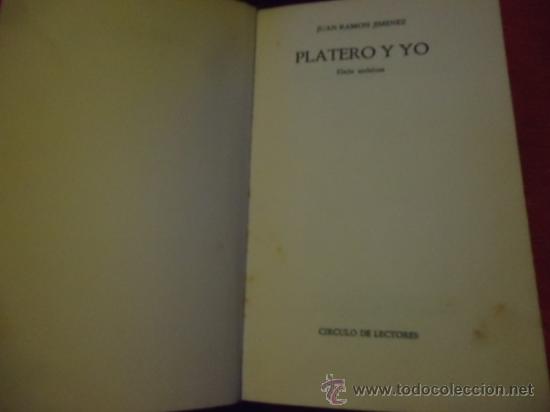 Libros de segunda mano: JUAN RAM&Oacute;N JIM&Eacute;NEZ : PLATERO Y YO - Foto 5