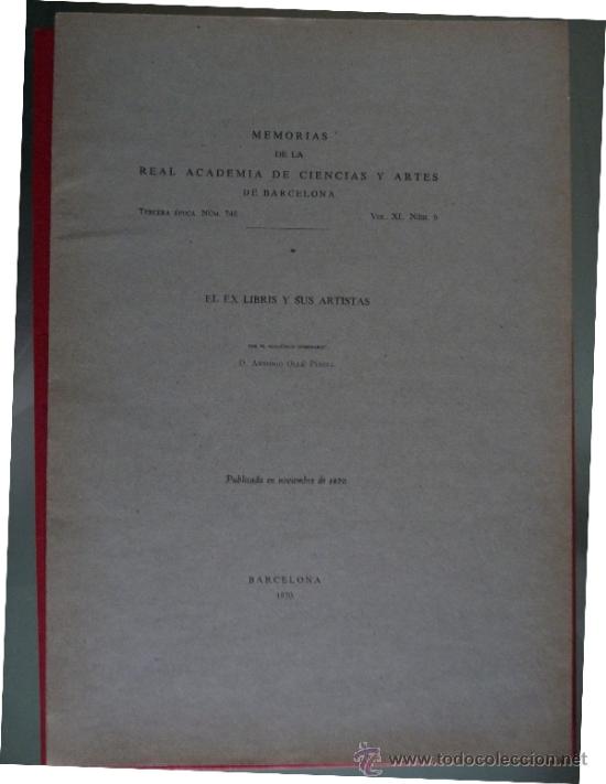 Libri di seconda mano: El Ex-Libris y sus artistas. Antonio Oll&eacute;  Pinell