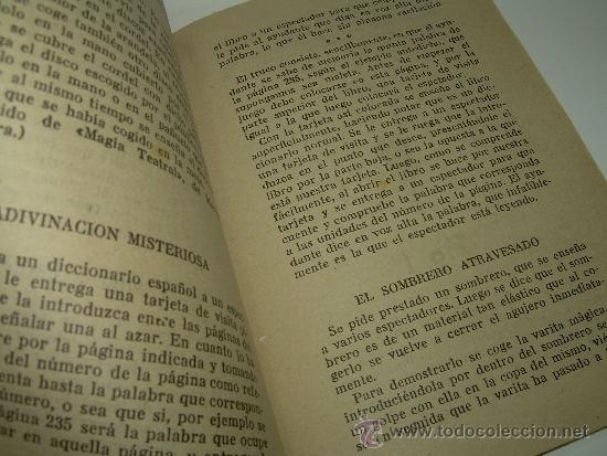 Libros de segunda mano: ANTIGUO LIBRITO ...ILUSIONISMO - Foto 5