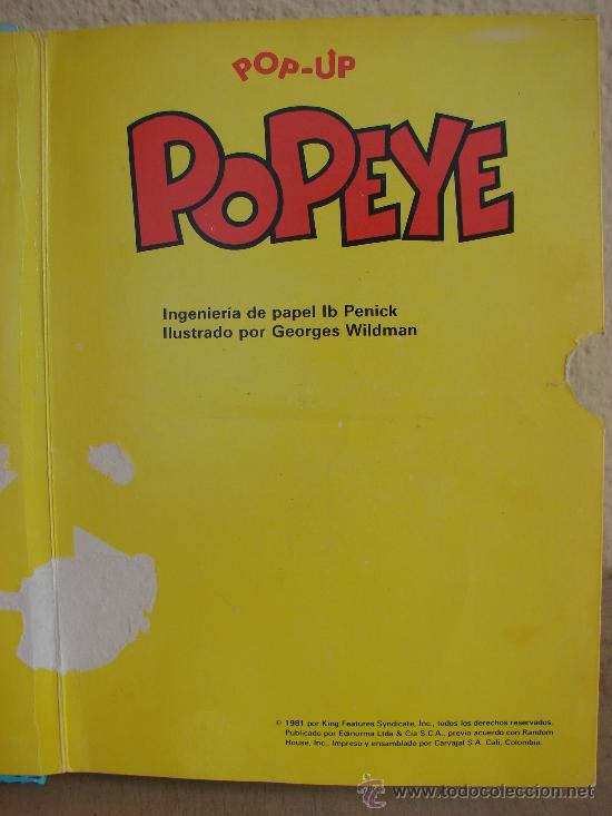 Libros de segunda mano: CUENTO. POPEYE. A&Ntilde;O 1981. TROQUELADO - Foto 7