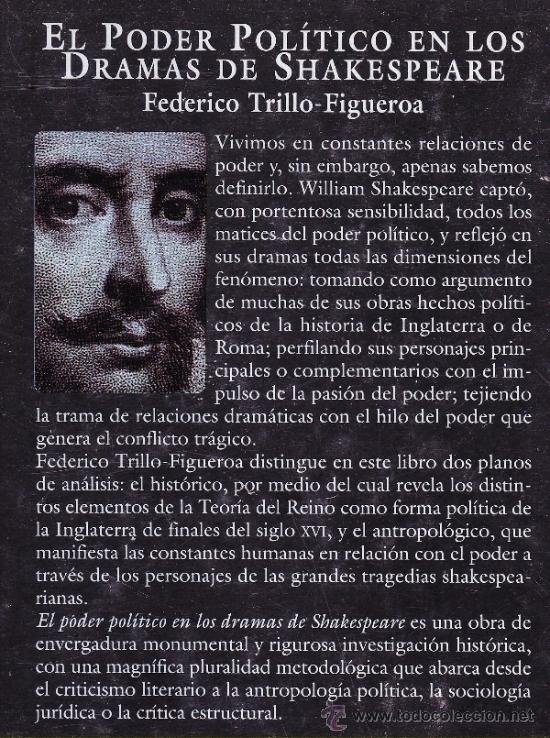 Libros de segunda mano: EL PODER POLITICO EN LOS DRAMAS DE SHAKESPEARE - ESPASA ED. - ENSAYO Y PENSAMIENTO - Foto 2