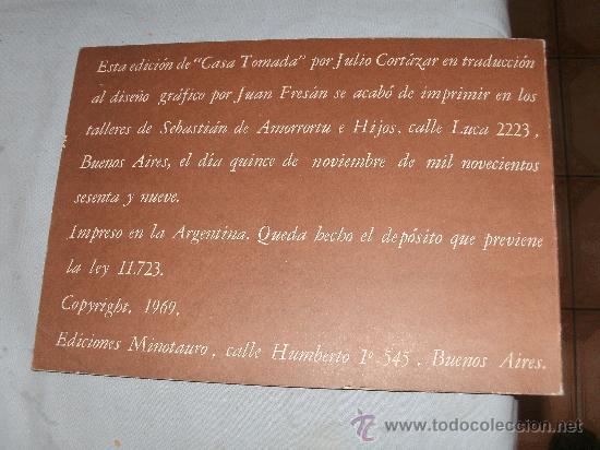 Libros de segunda mano: JULIO CORTAZAR - CASA TOMADA - - Foto 3