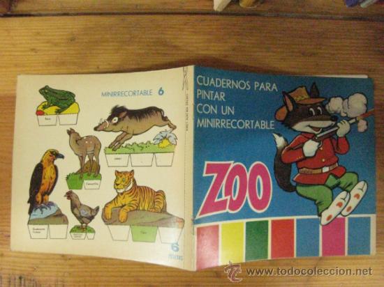 Libros de segunda mano: CUADERNOS PARA PINTAR ZOO CON MINI RECORTABLE N&ordm; 6. EDICIONES TORAY 1968. - Foto 1