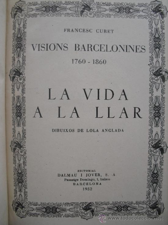 Libros de segunda mano: La vida a la llar. Curet, Francesc - Foto 1