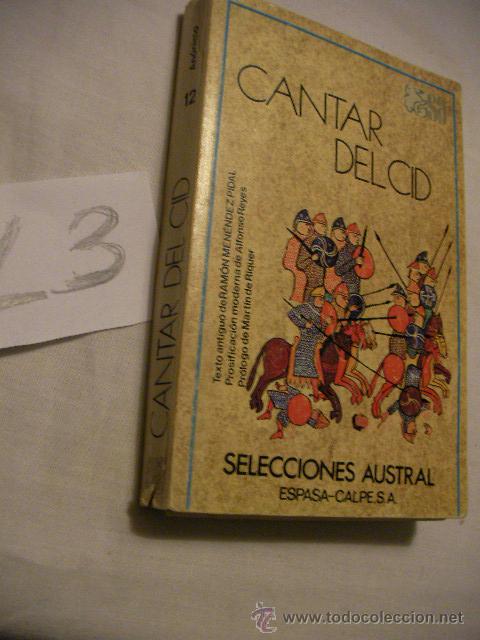 Libros de segunda mano: CANTAR DEL CID - Foto 1