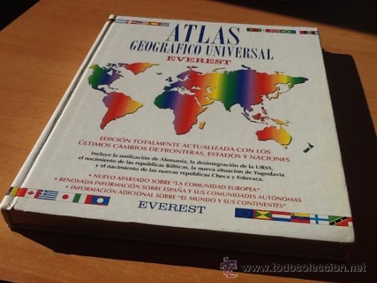 Libros de segunda mano: Atlas Geogr&aacute;fico Universal Everest 1990 Interior Excelente - Foto 1