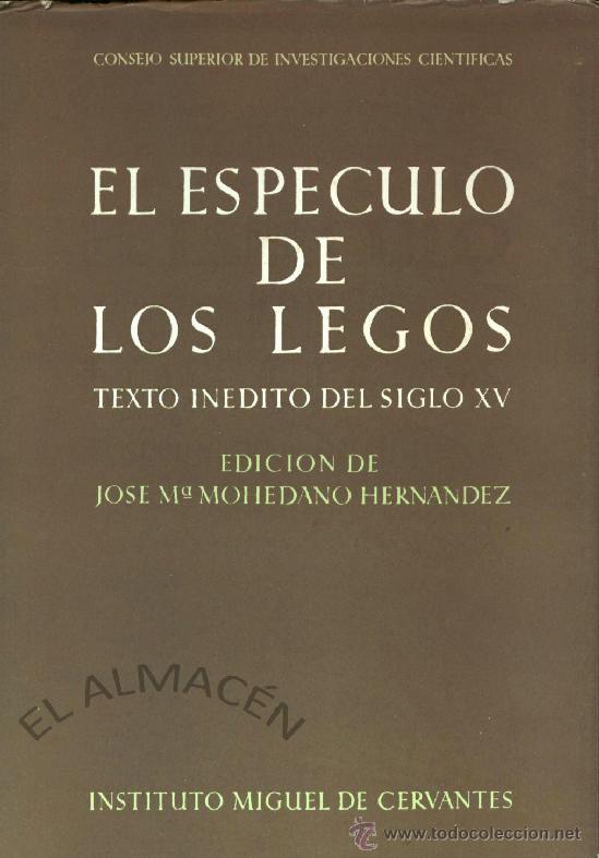 Libros de segunda mano: EL ESP&Eacute;CULO DE LOS LEGOS (MOHEDANO HERN&Aacute;NDEZ 1951) SIN USAR - Foto 1