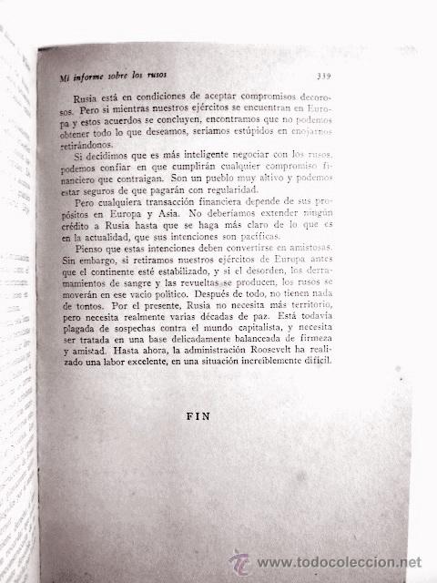 Libros de segunda mano: Informe sobre los Rusos.1945 - Foto 4