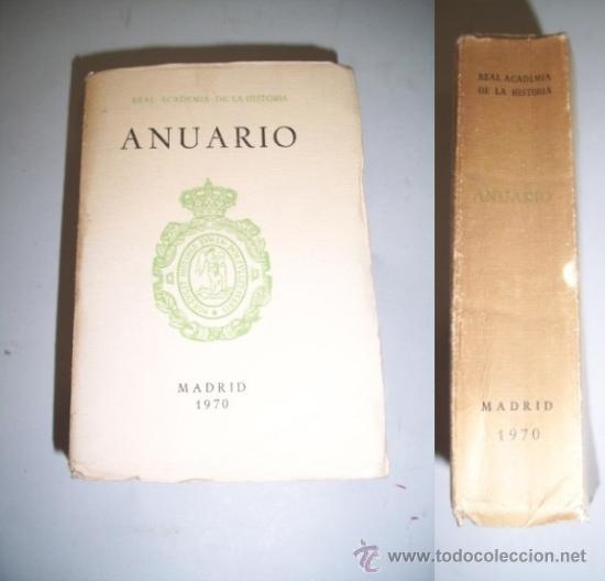 Libros de segunda mano: REAL ACADEMIA DE LA HISTORIA. Anuario [1970] - Foto 1