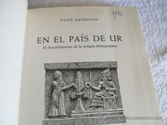 Libros de segunda mano: En el pa&iacute;s de UR, Hans bbaumann. Ed. Juventud. - Foto 2