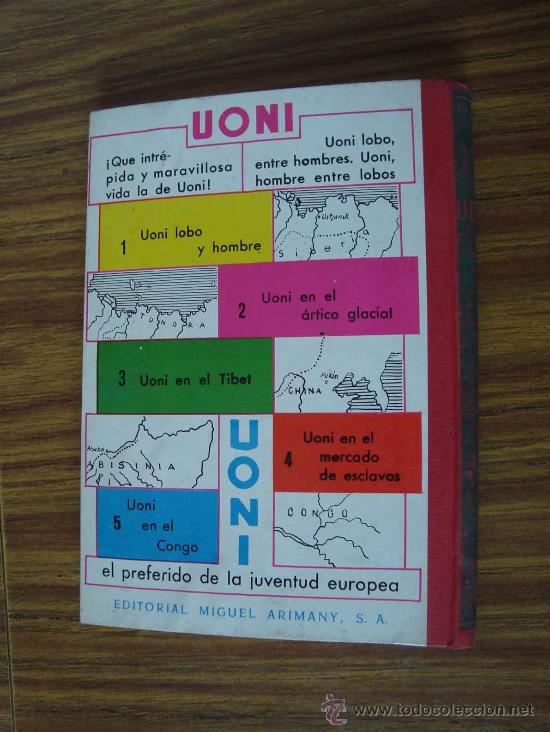 Libros de segunda mano: Libro aventuras - Uoni en el Congo - Leo Wied 1963 - Foto 3