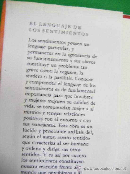 Libros de segunda mano: EL LENGUAJE DE LOS SENTIMIENTOS (DR. DAVID VISCOTT) - Foto 3