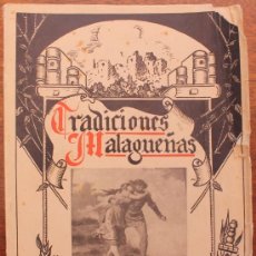 Libros de segunda mano: LIBRO TRADICIONES MALAGUEÑAS POR DIEGO VAZQUEZ OTERO LEYENDAS Y TRADICIONES MALAGA 1959. Lote 38316991