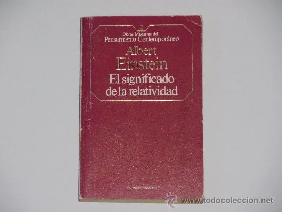 Libros de segunda mano: Albert Einstein: El significado de la relatividad - Foto 1