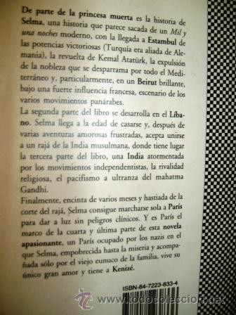 Libros de segunda mano: DE PARTE DE LA PRINCESA MUERTA - KENIZE MOURAD (1998) - Foto 2