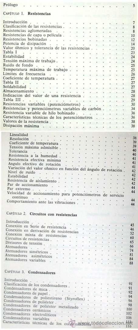 Libros de segunda mano: MANUAL DE COMPONENTES Y CIRCUITOS PASIVOS - MANUALES CEAC - VER &Iacute;NDICE - Foto 2