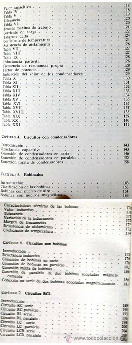 Libros de segunda mano: MANUAL DE COMPONENTES Y CIRCUITOS PASIVOS - MANUALES CEAC - VER &Iacute;NDICE - Foto 3