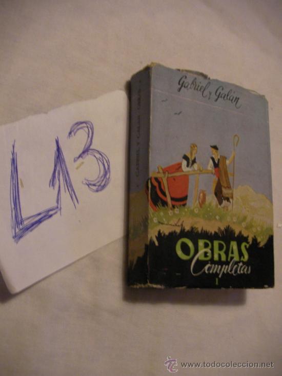 Libros de segunda mano: OBRAS COMPLETAS - GABRIEL Y GALAN - ENVIO GRATIS A ESPA&Ntilde;A - Foto 1