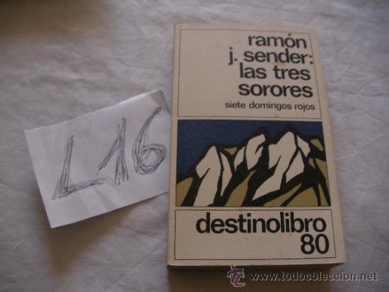 Libros de segunda mano: SIETE DOMINGOS ROJOS - RAMON J.SENDER - Foto 1