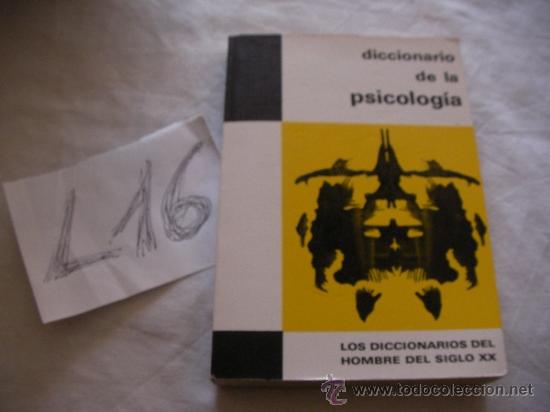Libros de segunda mano: DICCIONARIO DE LA PSICOLOGIA - Foto 1