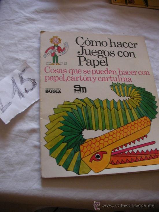 Libros de segunda mano: COMO HACER JUEGOS CON PAPEL - Foto 1