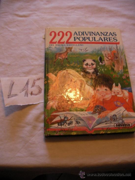 Libros de segunda mano: 222 ADIVINANZAS POPULARES - Foto 1
