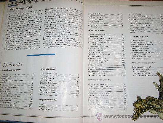 Libros de segunda mano: LOTE DE 16 EJEMPLARES ENCUADERNADOS DE LOS GRANDES ENIGMAS LAROUSSE - Argentina - 1993 - RARO! - Foto 2 - 38914129