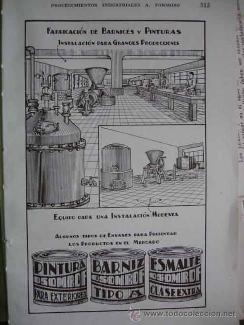 Libros de segunda mano: FABRICACION DE BARNICES Y PINTURAS.19X12 - Foto 1