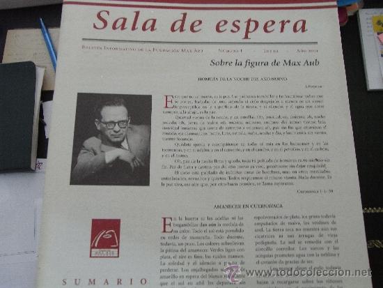 Libros de segunda mano: Sala de espera. Bolet&iacute;n informativo de la Fundaci&oacute;n Max Aub. n&ordm; 1 - Foto 1