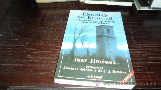 Libros de segunda mano: Iker Jimenez, Enigmas sin resolver, EDAF, 8 ed. 2000 - Foto 1